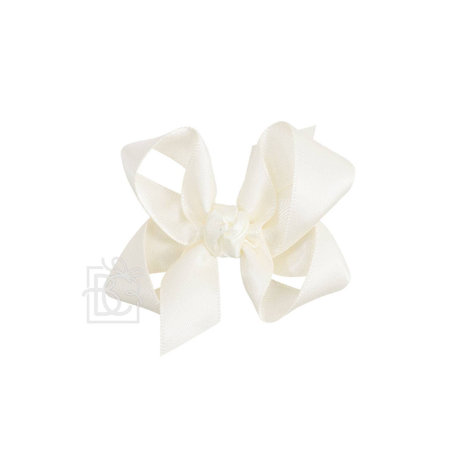 Beyond Creations, LLC - Wholesale Hair Bow - Kids - SATIN BOW ON CLIP165