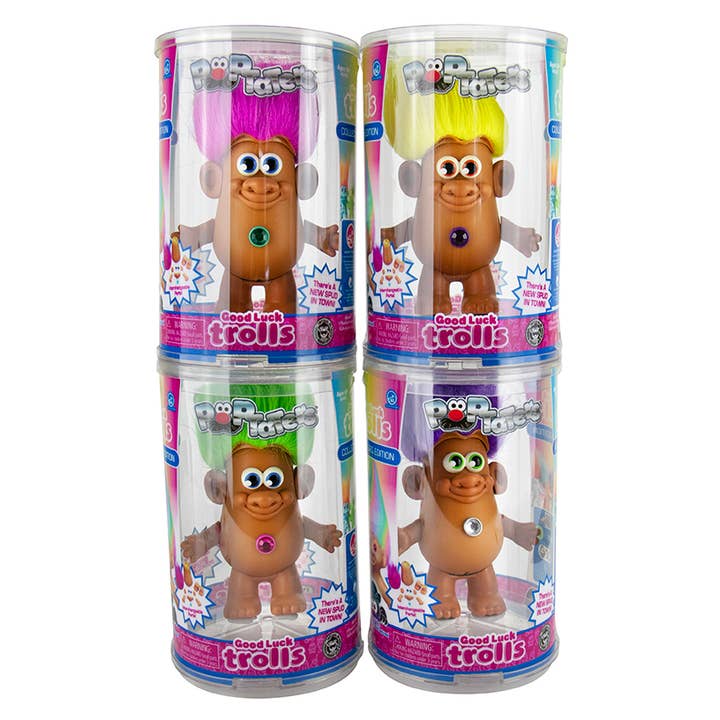 Super Impulse USA - Wholesale Toy Set - Kids - Poptater 4" Good Luck Trolls Assorted Collectable Figurines