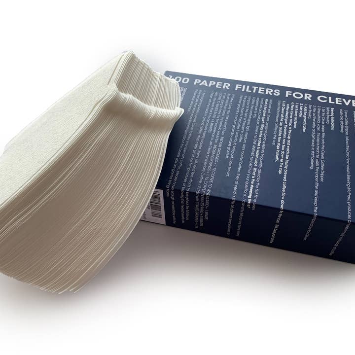Sable Brew - Wholesale Coffee filter - 100 Clever Coffee Dripper Filters (size #4) for 18 oz Dripper1