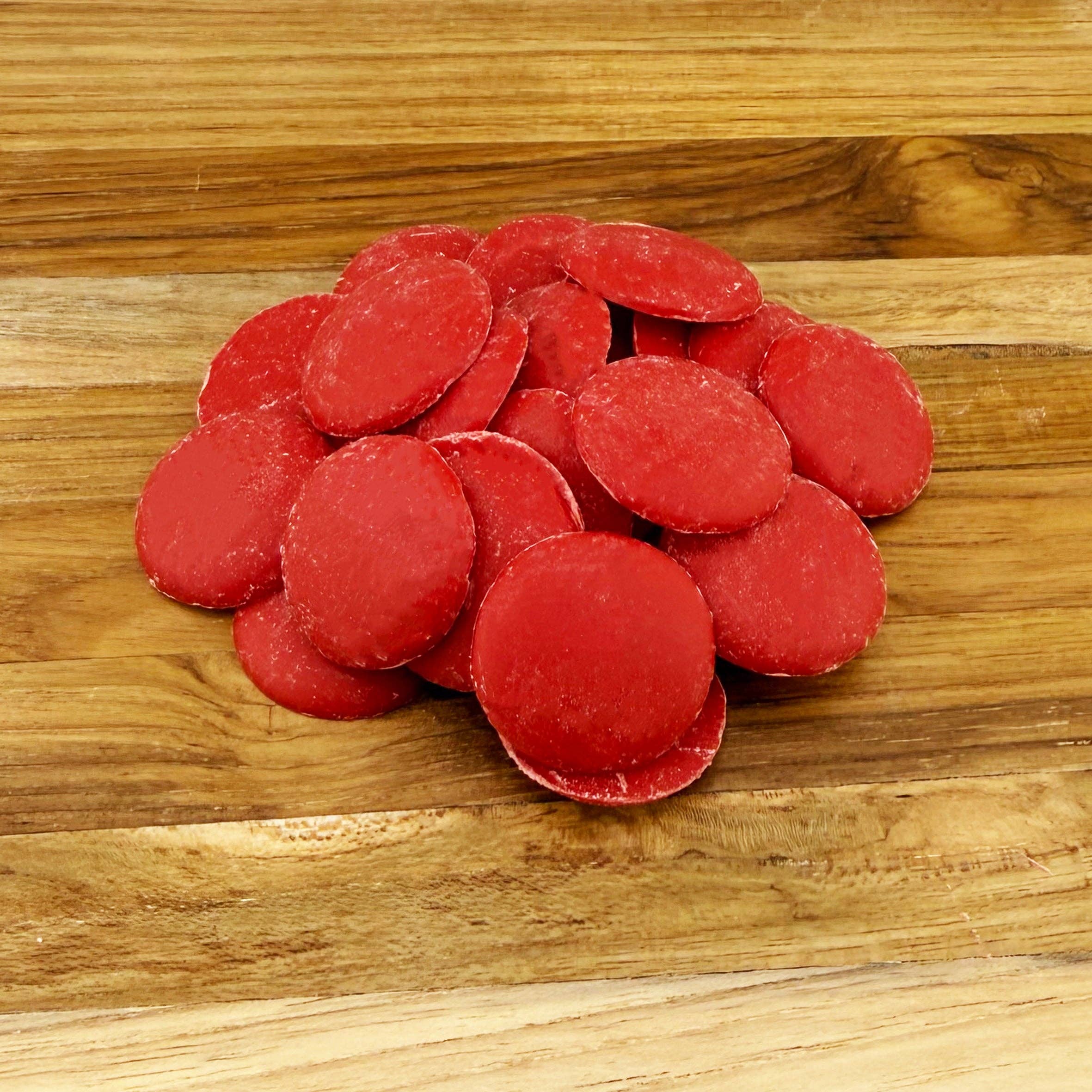 First Choice Candy - Wholesale Chocolate - RED COLOR CHOCOLATE MELTING WAFERS3