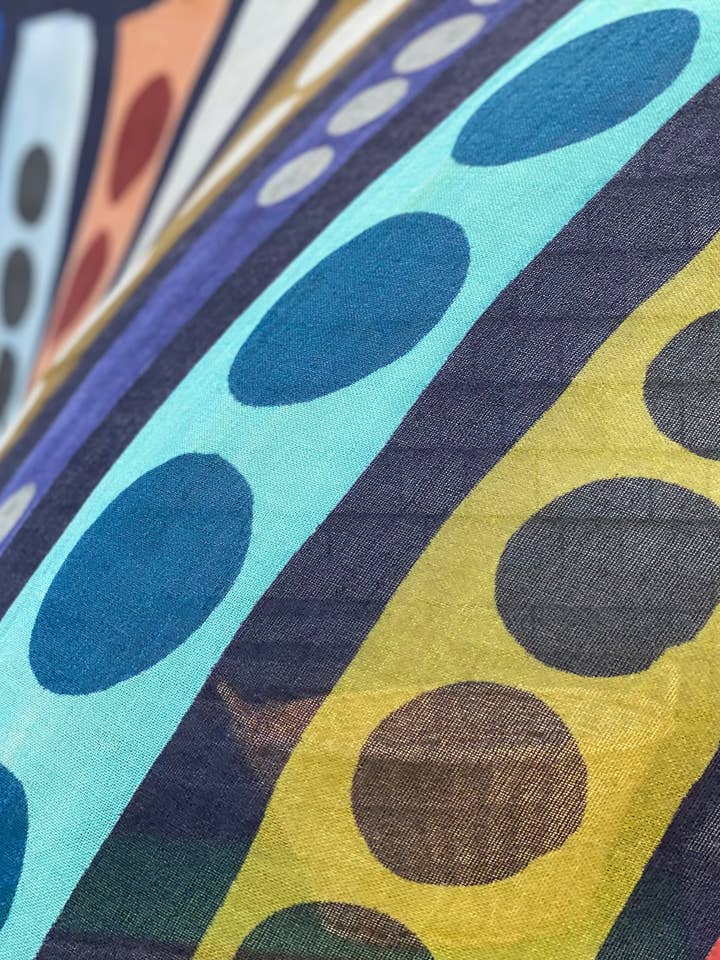 DOTS! ART SCARF Travel Wrap - Hip, Mod, Stylish for wholesale by Margolis Pineo Italia