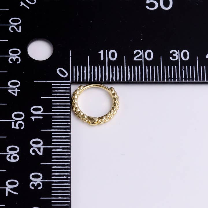 Aim Eternal - Wholesale Huggie Earrings - 14K Gold Filled 13mm Bubble Ball Cartilage Huggie Earrings