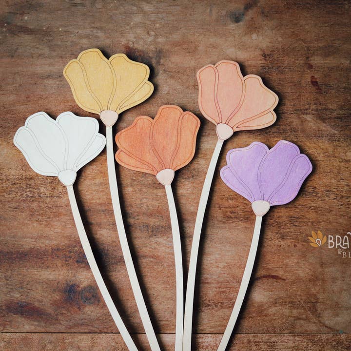 EcoWood Blooms - Wholesale Artificial Flowers - Eco Wooden Tulip Flower - Sustainable Natural Decor Gift4