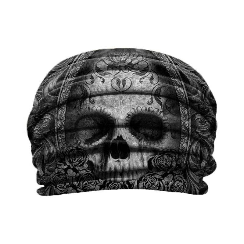 Tourtiwi - Wholesale Fashion Headband - Women's - Punk Style Skull Printed Casual Headband2