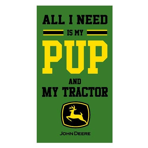 Pets First – Engroshandel Skilt – JOHN DEERE "ALT JEG HAR BRUG FOR ER MIN HUND OG MIN TRAKTOR" SKILT