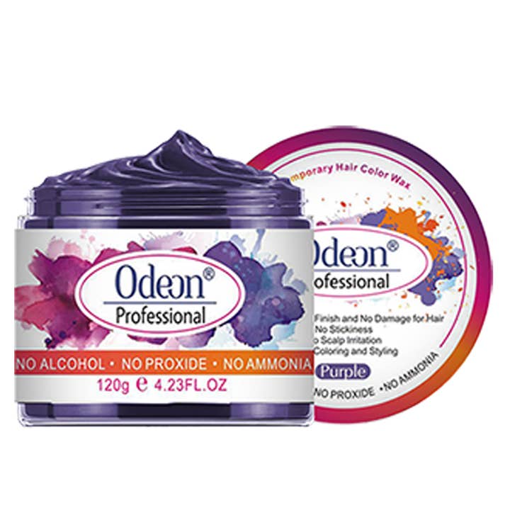 Odeon Profesional Purple Hair Color Wax Temporary Dye 4.23oz for wholesale by UB BRANDS INC