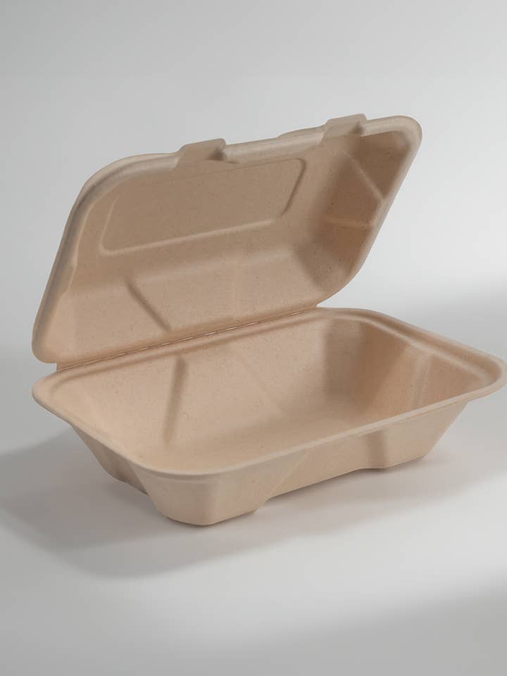 EarthTainers 9x6" Rectangular Clamshell 200/Case for wholesale by GreenTek Planet