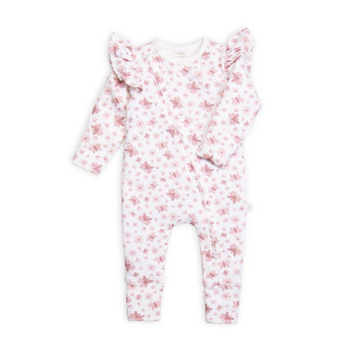 Frill lange mouw rits pak voor wholesale door Tiny Twig