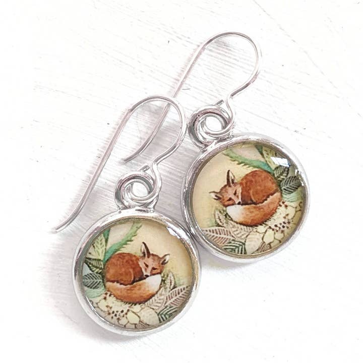 Seed and Sky - Wholesale Dangle Earrings - Fox Silver Earring0