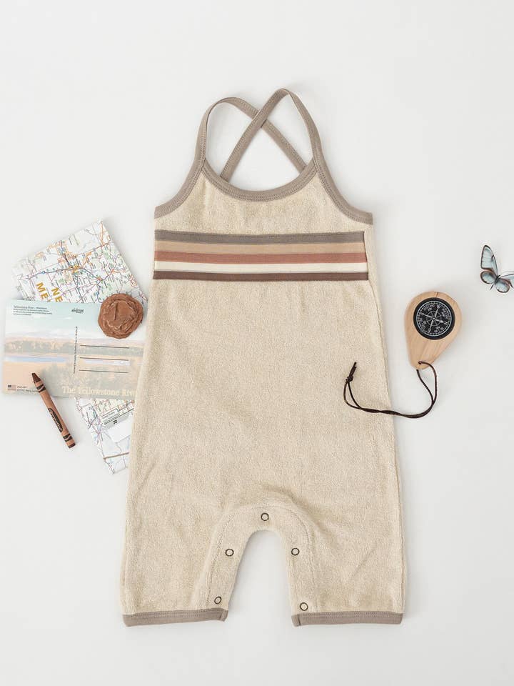 L'ovedbaby - Wholesale Jumpsuit - Baby - Organic Terry Cloth Overall in Neutrals