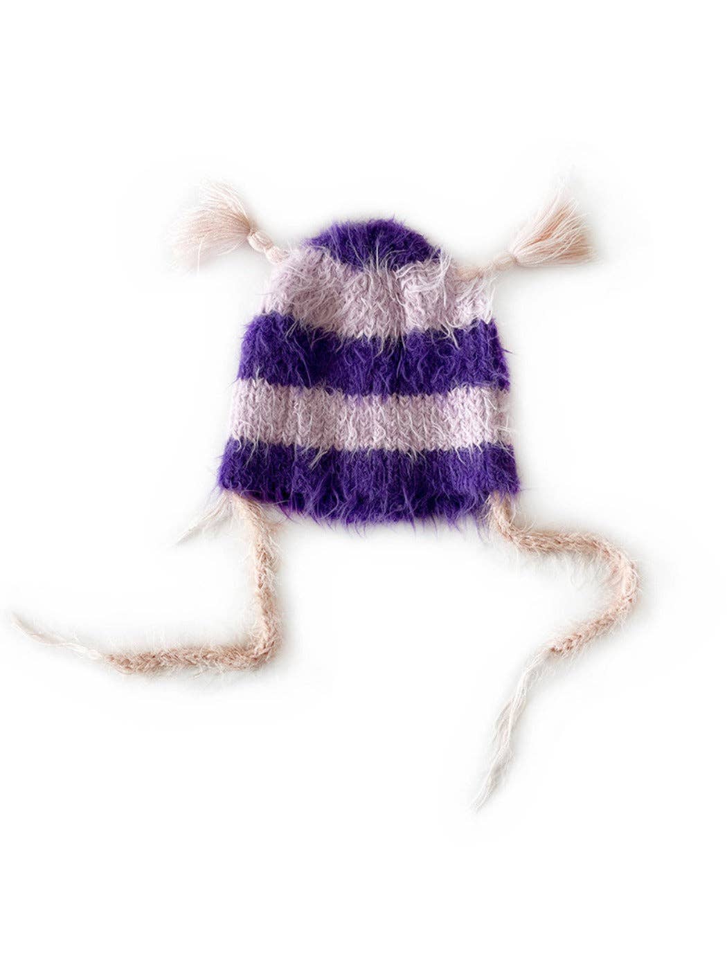 Funkyrel® Atzbranding Limited - Vendita all'ingrosso Berretto - Donna - Haila - Carino Berretto a Maglia a Righe con Treccine1