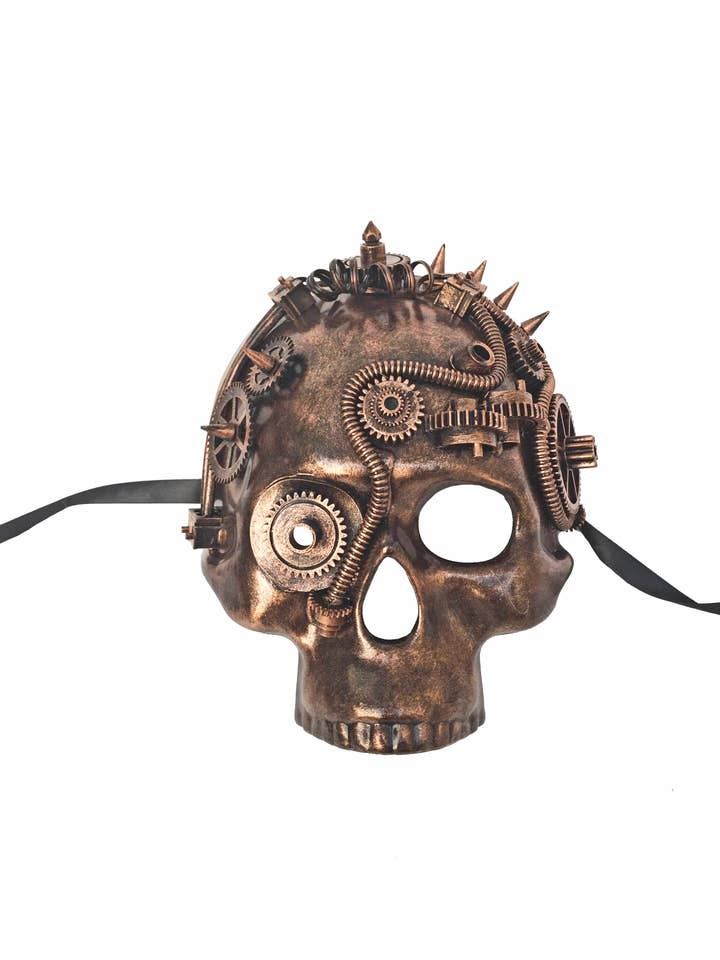 Mardi Gras Creations – Großhandel Kostüm – Erwachsene – Steampunk Skull Jawless Maske