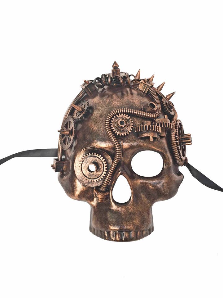 Steampunk Skull Jawless masker voor wholesale door Mardi Gras Creations