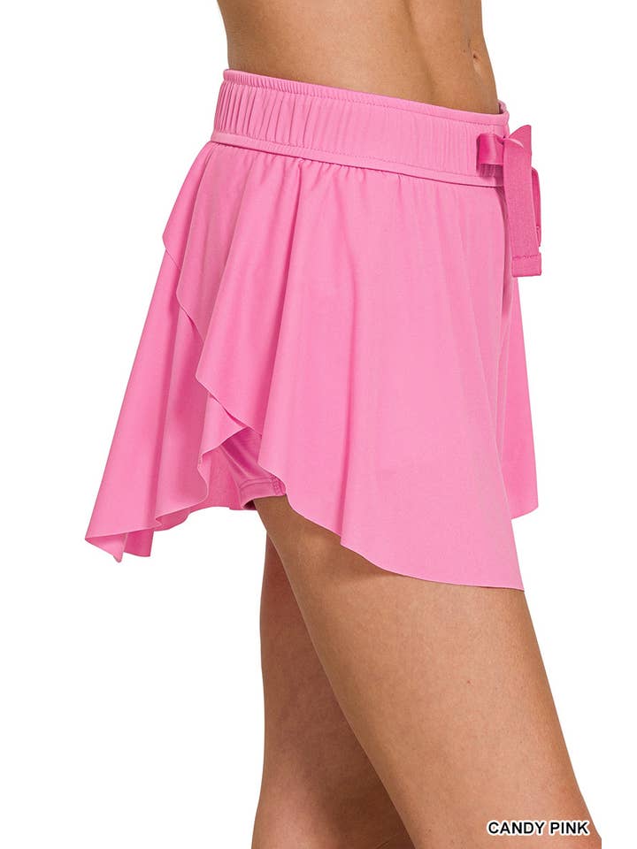 42POPS - Wholesale Athletic Skirt - Women's - ',,....Ruffle Hem Tennis Skirt With Hidden Inner Pockets1