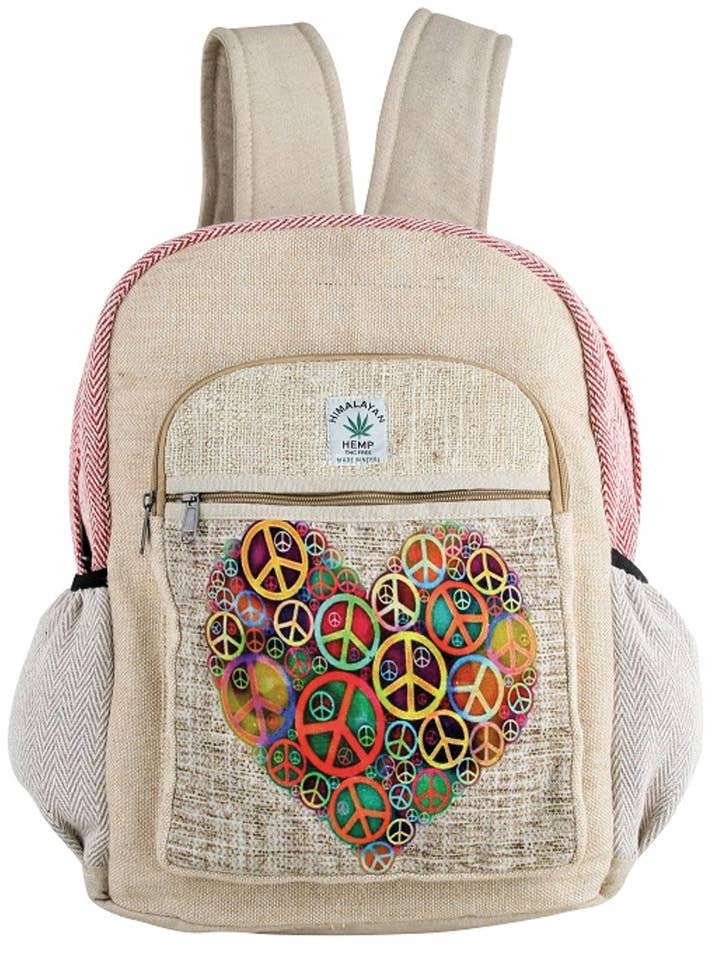 Full of Peace Back Pack for wholesale by Foot Path Trading Co