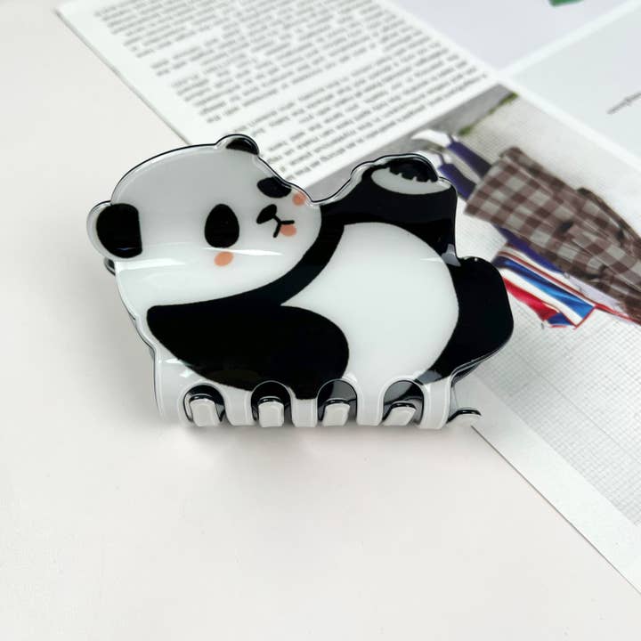 mildstyles - Wholesale Hair Clip - Women's - Cartoon lovely panda hair claw clips