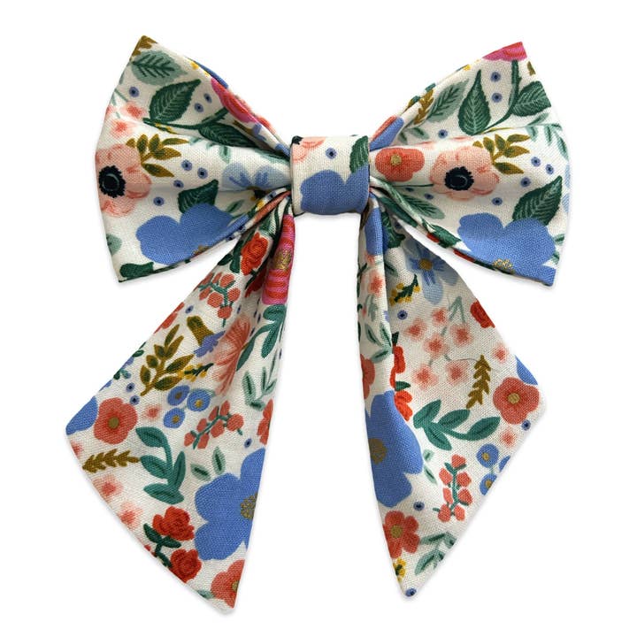 Handmade Dog Sailer Bow Tie - Spring Garden for wholesale by Puppies & Pom Poms