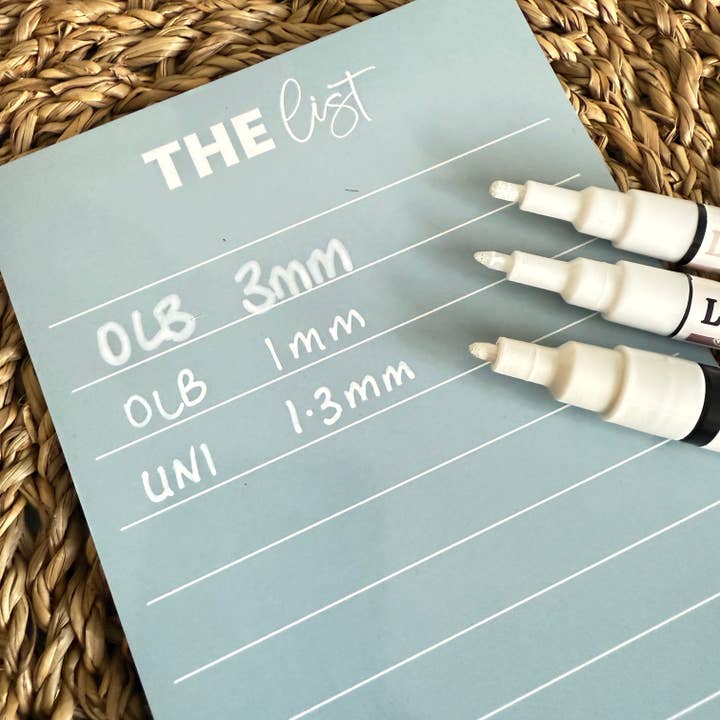 Organising Life Beautifully - Wholesale Marker - Liquid Chalk Marker • White • Smudge-Free, Easy-Wipe Chalk Pen4