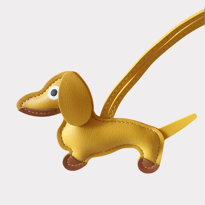 DrifWoo - Wholesale Purse/Bag Accessory - Women's - Dachshund Leather Bag Charm – Adorable Dog Charm for Bags