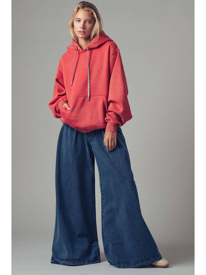 Urban Daizy - Wholesale Hoodie - Women's - Vintage Wash Oversized Brushed Hoodie18