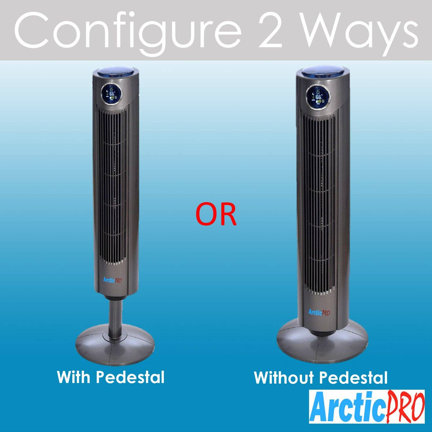 ShopBobbys - Wholesale Electric Fan - Arctic-Pro Digital Screen Oscillating Tower Fan with Remote3