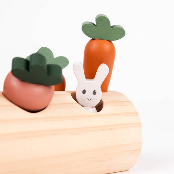 Egmont - Wholesale Wood Toy - Kids - Rabbit and Vegetables Log8