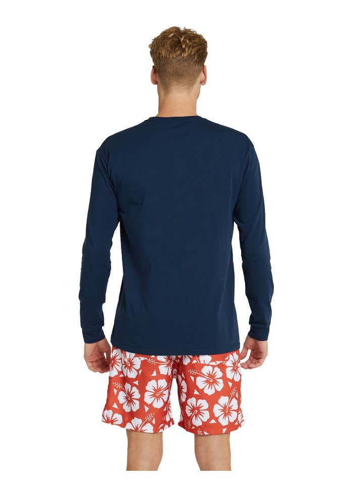 Okanui - Wholesale Screen printed t-shirt – Men′s - Mens - Long Sleeve T's - Ferris - Navy5