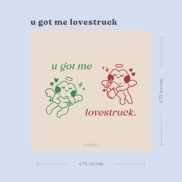 u got me lovestruck art print for wholesale by cxnart