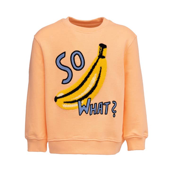 SUDADERA BANANA BRIGHT Coral PARA NIÑOS para venta al por mayor de CHIO MI