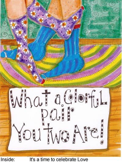 Colorful Pair for wholesale by Nancie dunn cards