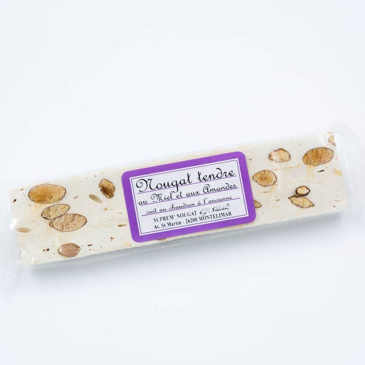 Old-fashioned soft nougat bar - 100g for wholesale by SUPREM' NOUGAT