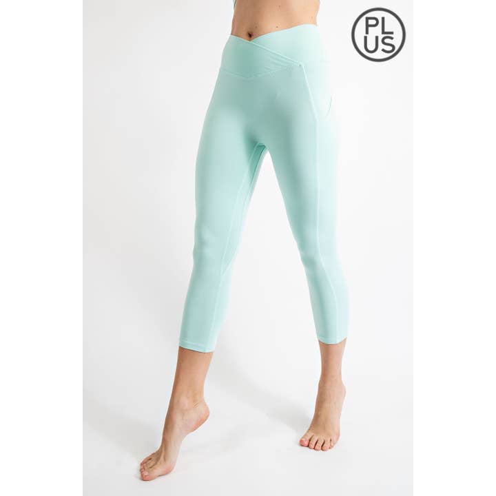 Rae Mode - Wholesale Athletic/Lounge Leggings - Women's - PLUS SIZE V WAIST CAPRI LENGTH LEGGINGS17