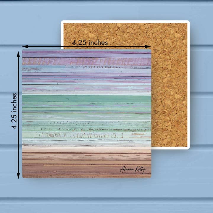 Individuelle quadratische Steinuntersetzer - Bucht - AK Twilight für den Großhandel von ADDLE iNK