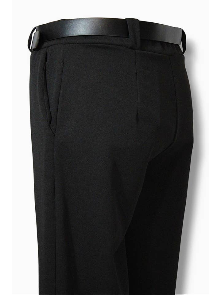 NINEF - Wholesale Pants - Women's - Urban Elegance Trousers with Belt - Vibrant Pink3