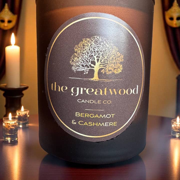 Bergamot & Cashmere Candle 30cl for wholesale by The Greatwood Candle Co.