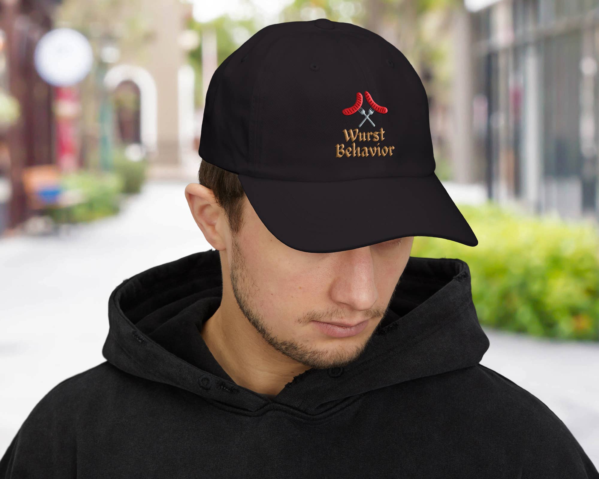 Vivtrek - Wholesale Baseball Cap - Men's - Wurst Behavior Dad Embroidered Hat Funny Oktoberfest Gift0