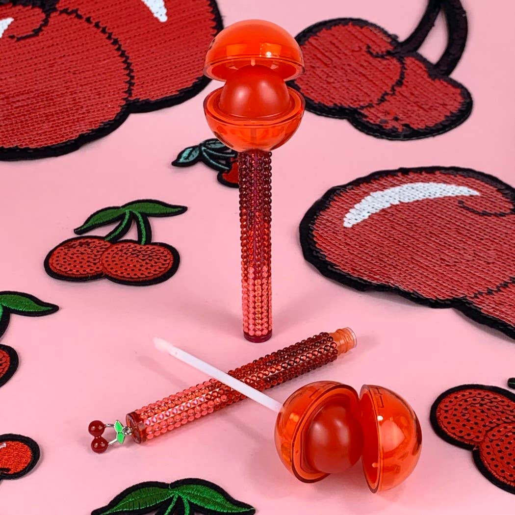 Glossy Pops - Wholesale Lip Balm - I Like you Cherry Much Glossy Pop1