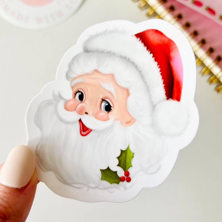 Santa Vinyl Sticker for wholesale by Tabs Art Shop
