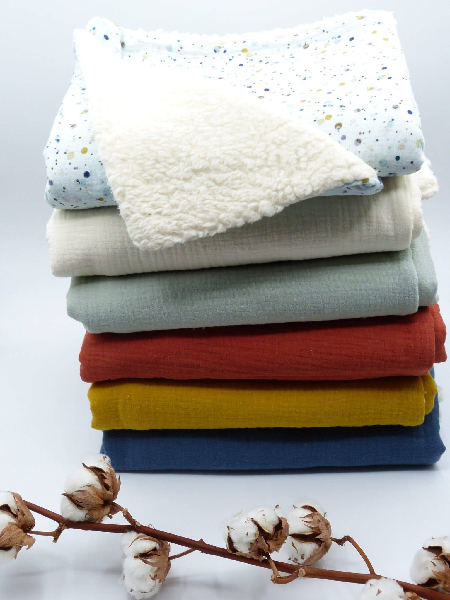 Tijala - Wholesale Bedding Blanket - Kids & Baby - Clotilde organic cotton blanket - Ecru1