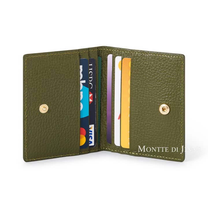 MONTTE DI JINNE - Wholesale Card Holder - Unisex - Italian Handmade Genuine Leather Bifold Cardholder5