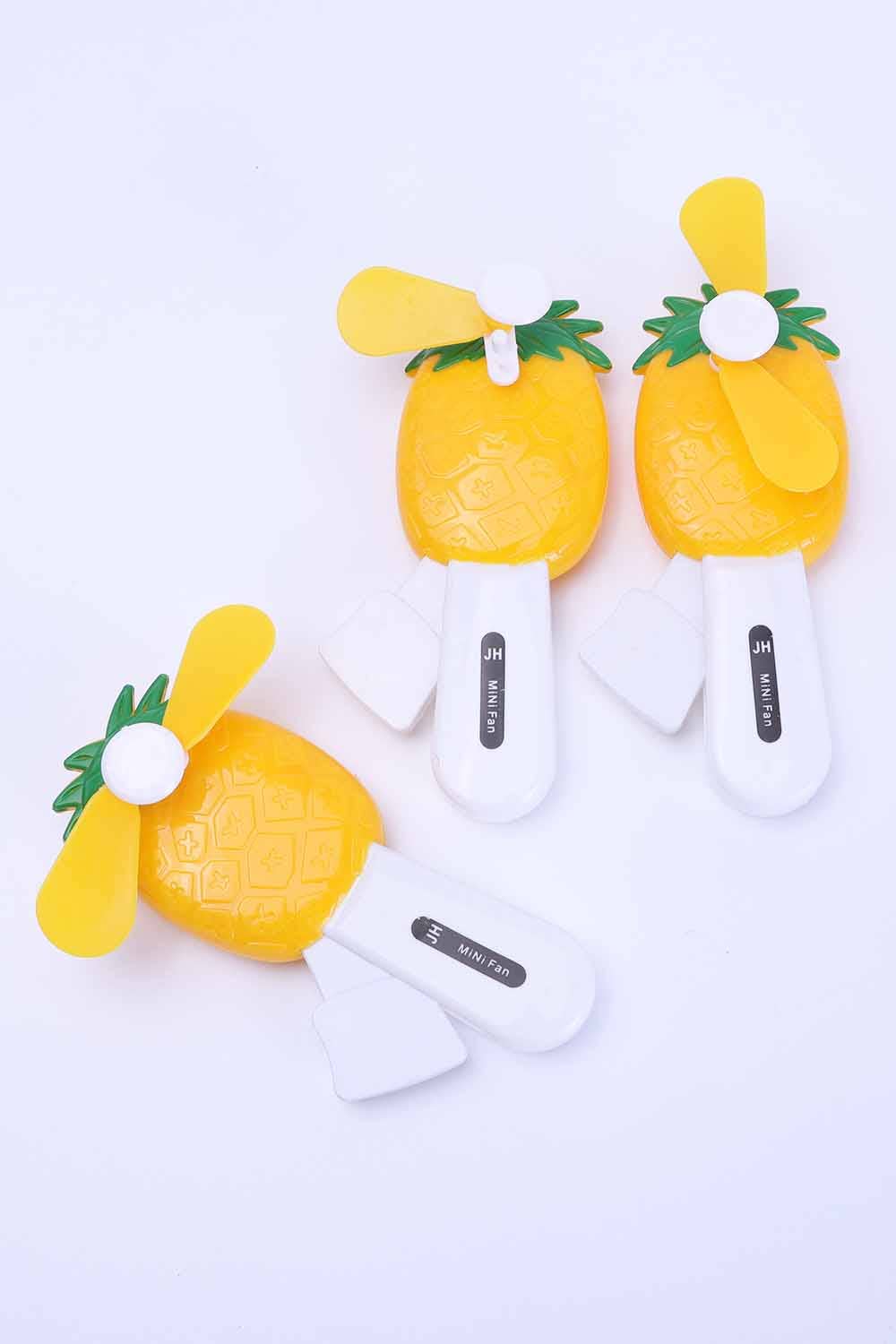 Amerikan Basics - Wholesale Handheld Folding Fan - Pineapple Hand Summer Fan1