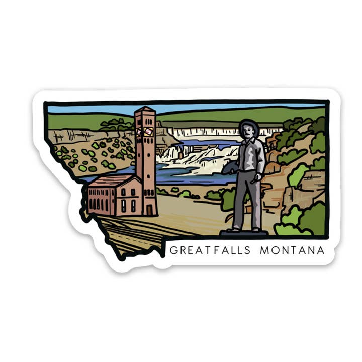 Adhesivo de Great Falls, Montana para venta al por mayor de Corvidae drawings & designs