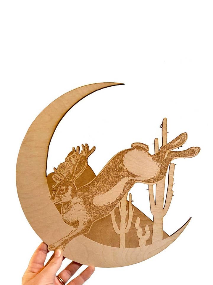 Colgante de pared Jackalope para venta al por mayor de Faux Theory Design