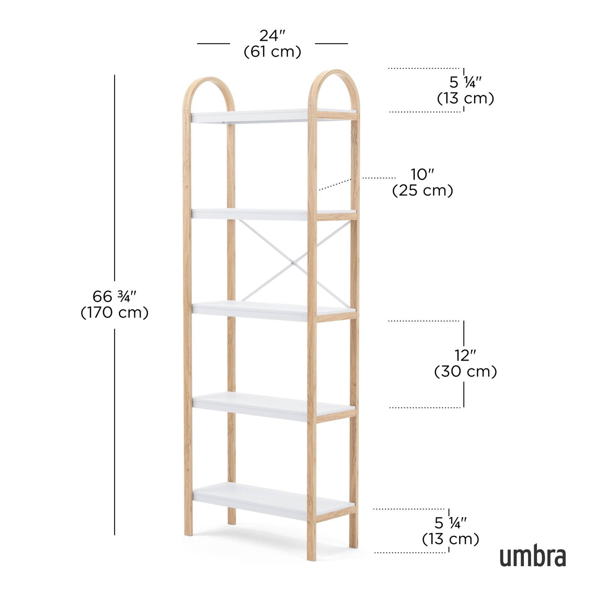 Umbra - Wholesale Free Standing Shelf - Bellwood 5-Tier Shelf6