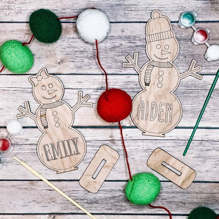 Snowman Winter Craft Kit for wholesale by Hudson Valley Makers Co.