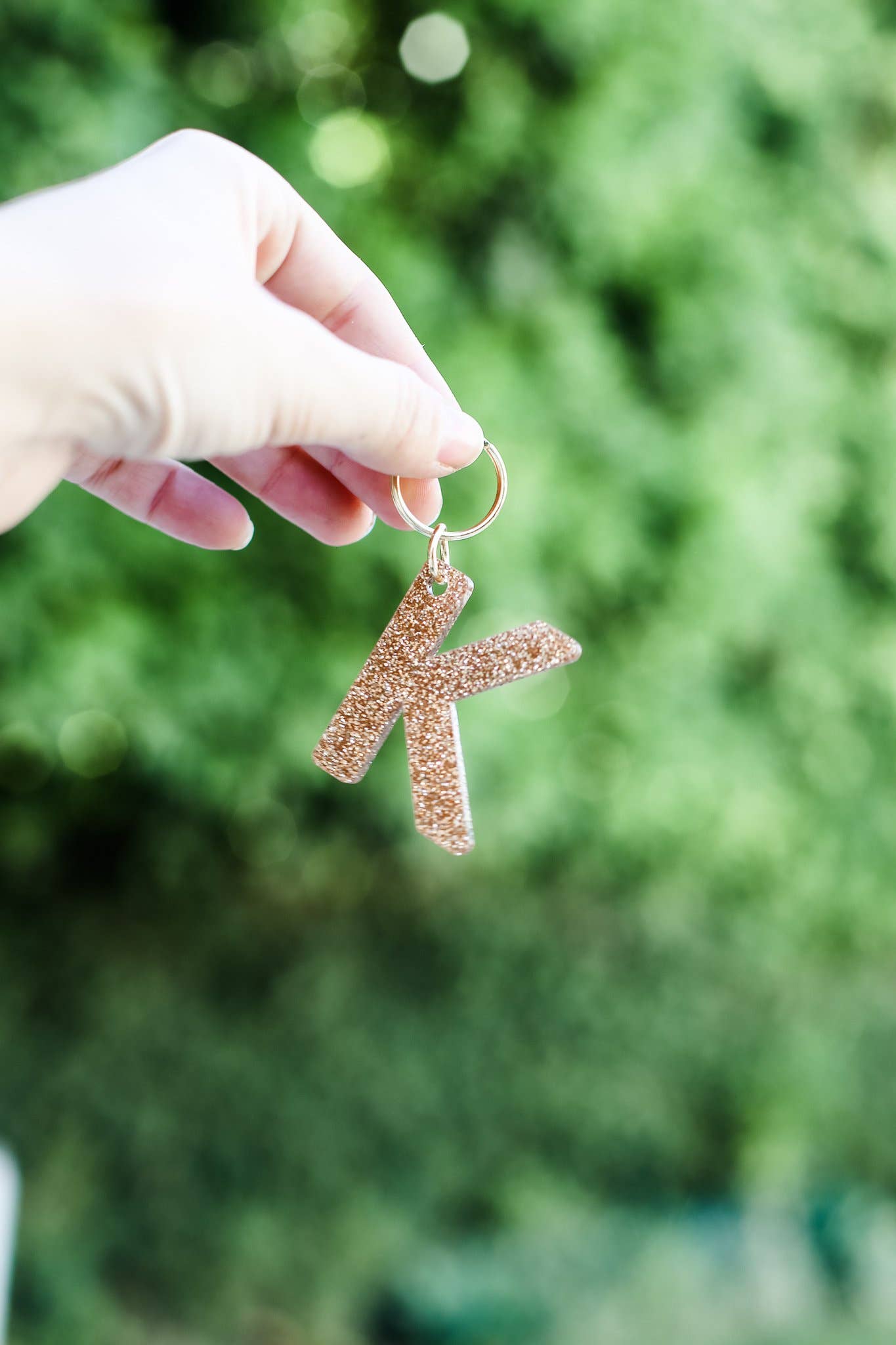 Lucky Feather - Vendita all'ingrosso Portachiavi - Donna - Portachiavi Glitter - Lettera - K3