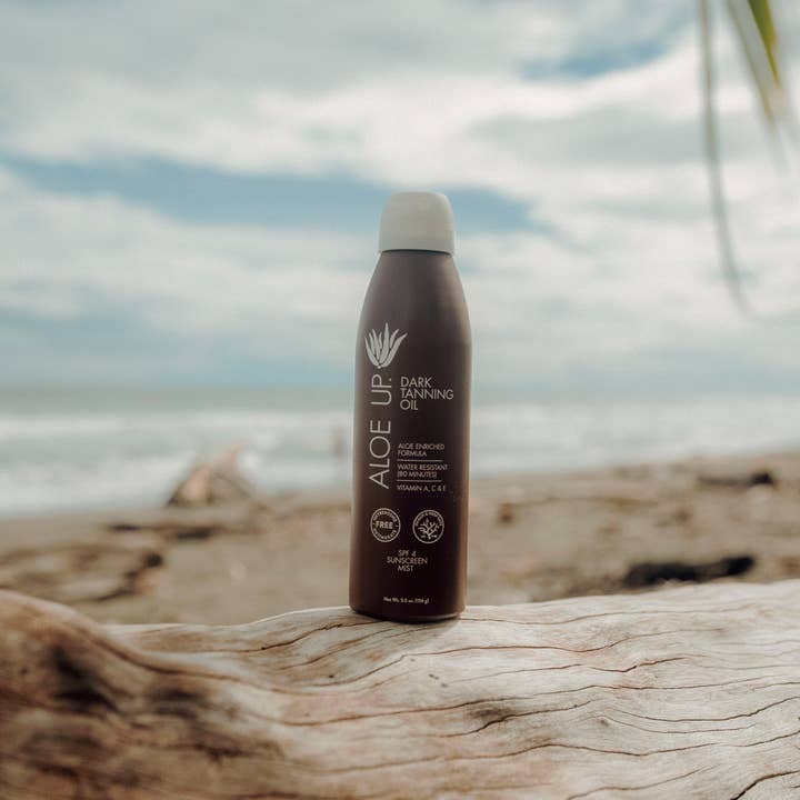 Aloe Up Sun & Skincare - Wholesale Sunscreen - SPF 4 Dark Tanning Oil Continuous Spray - 6oz4