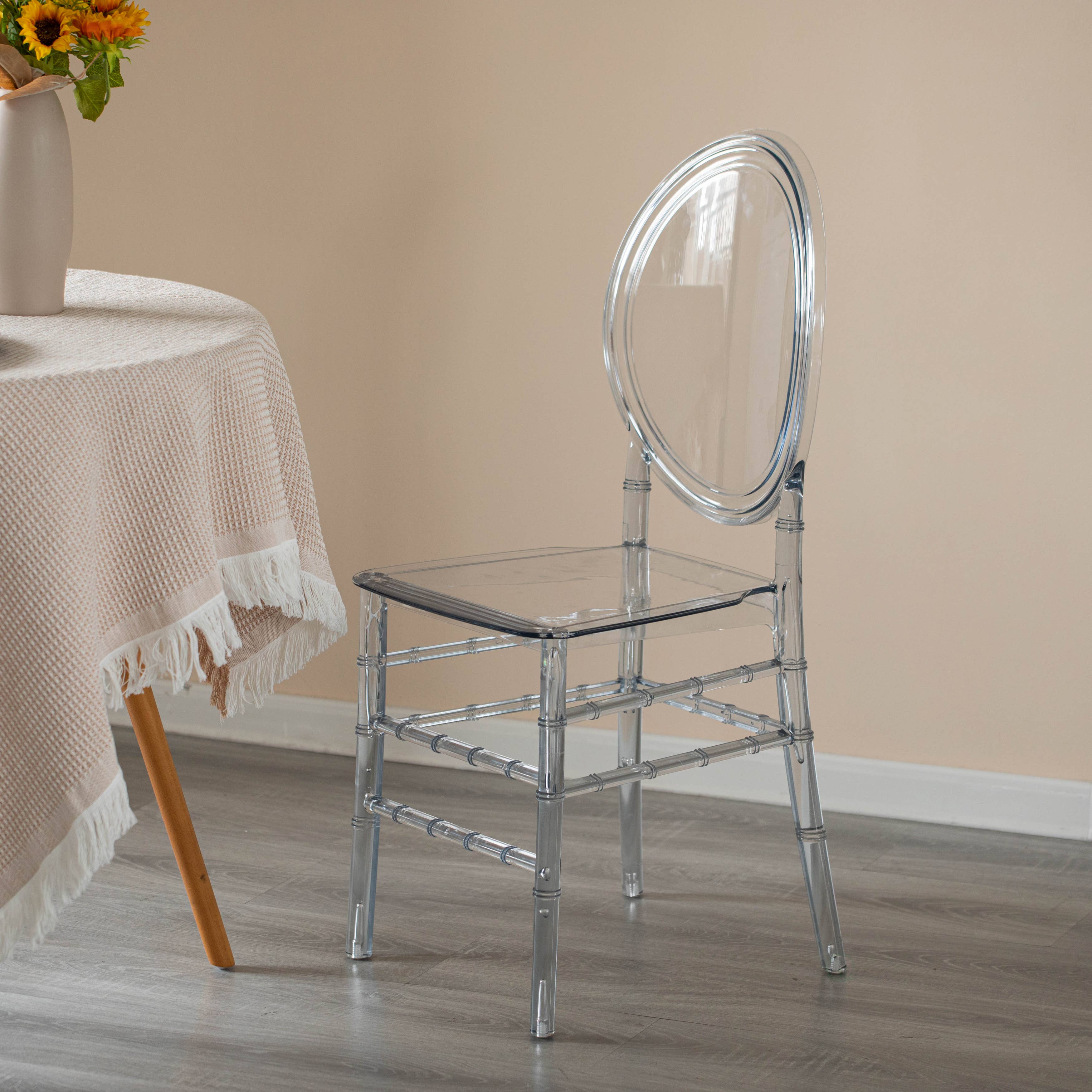 Quickway Imports - Wholesale Chair - Modern Florence Stackable Crystal Ice Chair, Acrylic Seating4