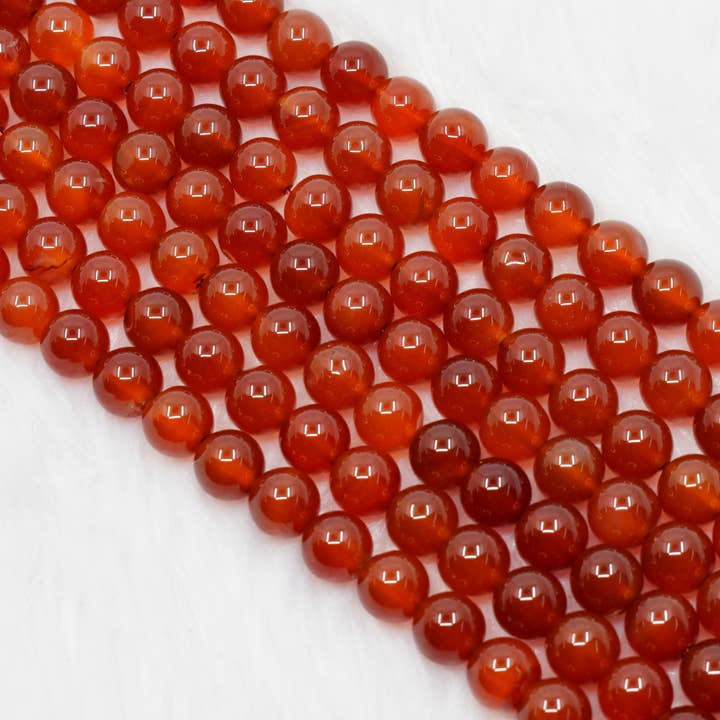 AK Healing Crystals - Wholesale Beads - Red Onyx Round Beads, Crystal Bead Jewelry 4-12mm