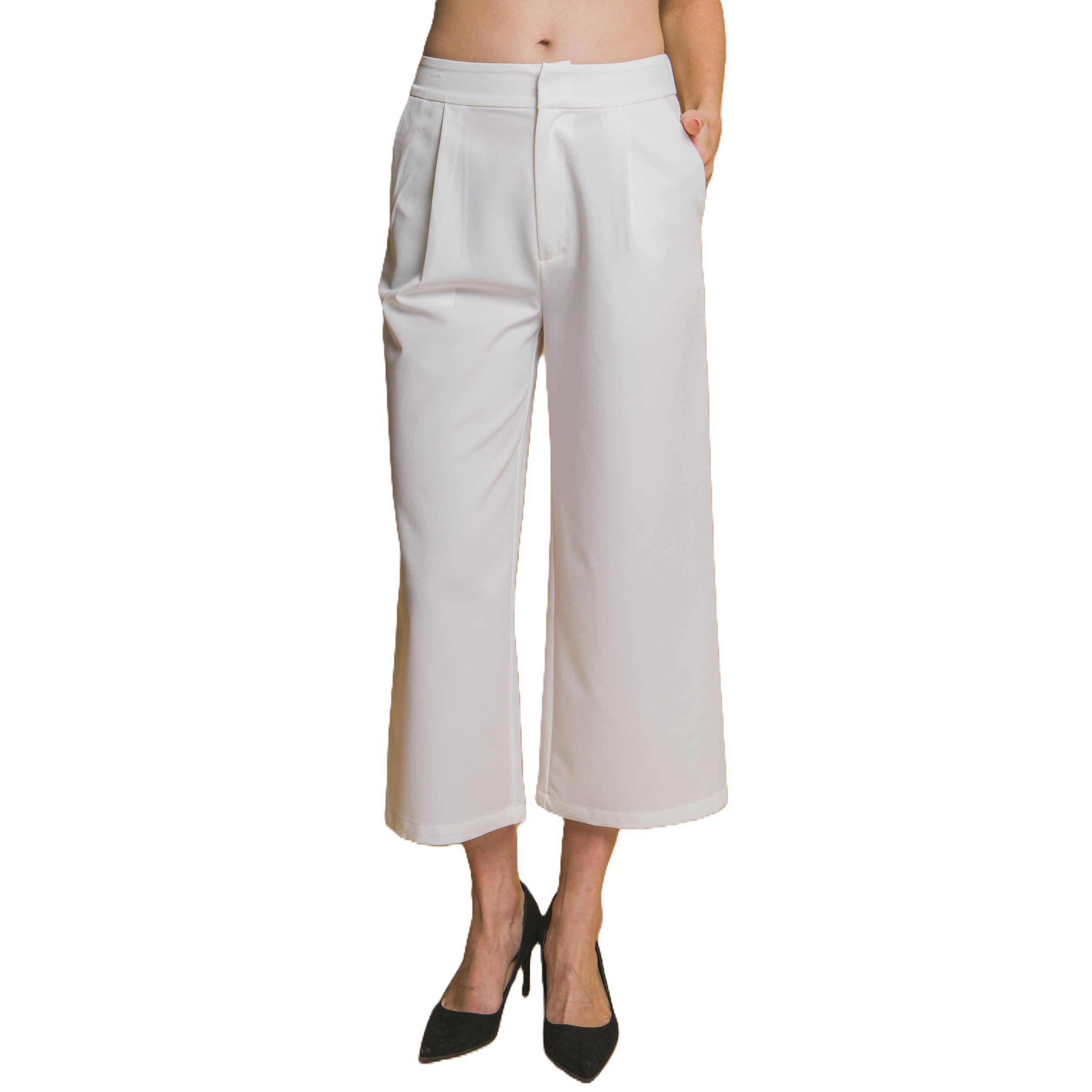 Apolline – wholesale Byxor - Dam – Breda byxor med veck och resårmidja7